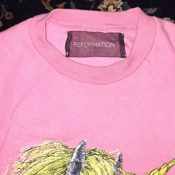 Reformation Unicorn Sweatshirt - Picture 3 of 4